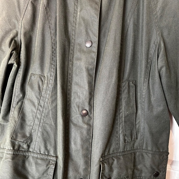 Barbour Beadnell® Waxed Jacket Sage Tartan - Picture 2 of 16